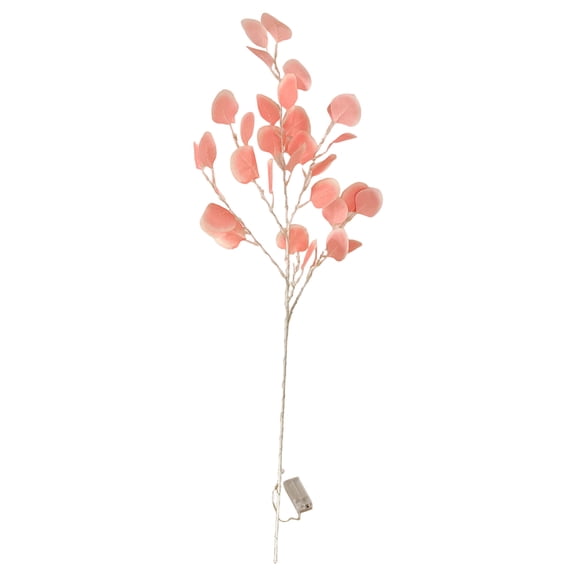 3-Inch Artificial Leaf Branch Decoration, Holiday Lighted Single Branch, Indoor Desktop Decoration