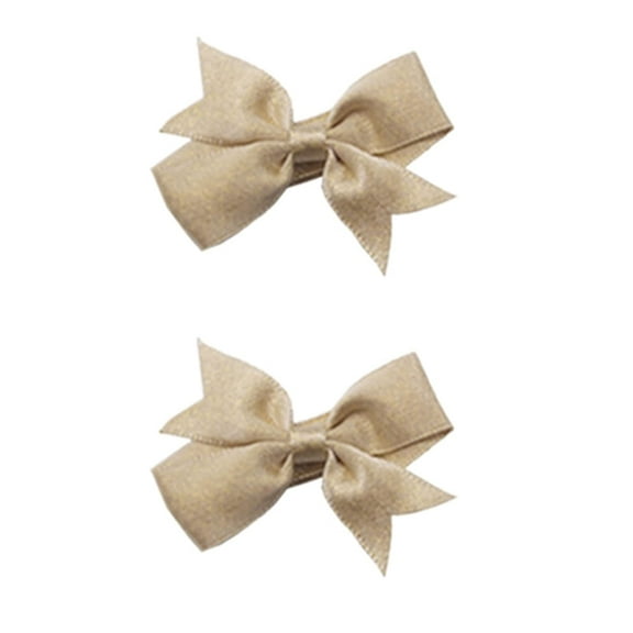 3 Inch Baby Girl Hair Bows Boutique Hair Clip Teens Toddlers Hairpin Headwear - Set of 2 (White)