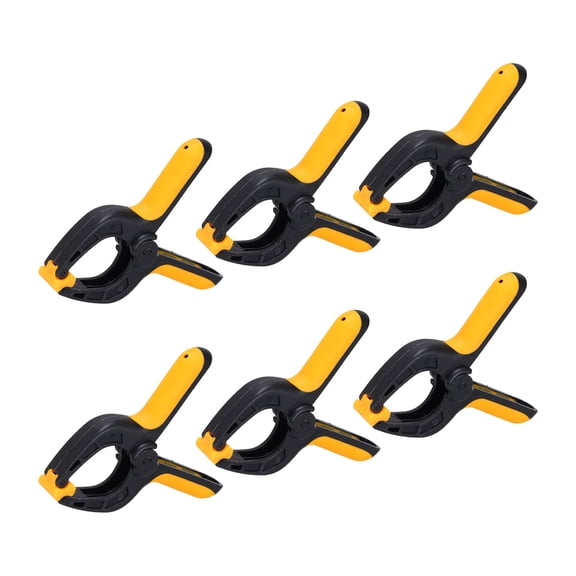 3 Inch Backdrop Spring Clamps, 6 Pack Plastic Clips for DIY Project Photography Studio