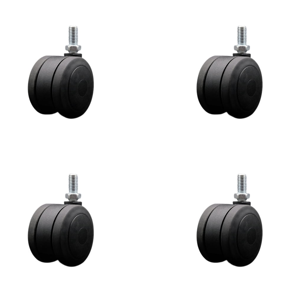 12 Pack 2 Inch Stem Caster Swivel Blue Polyurethane Caster Wheels - View #9