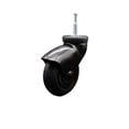 thumbnail image 1 of 3 Inch Black Hooded Neoprene Rubber 5/16 Inch Grip Neck Stem Caster SCC, 1 of 2