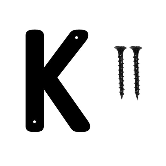 3 Inch Black Metal Alphabet Letter House Address Sign for Mailbox Apartment Garage Door Modern Decor
