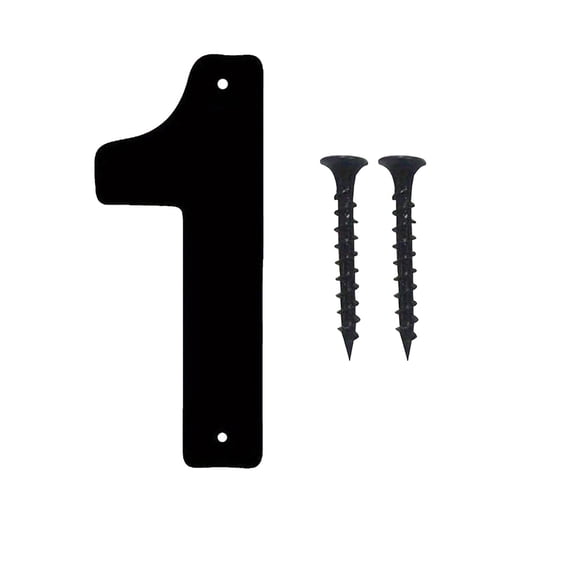 3 Inch Black Modern Address Number Metal House Door Sign for Mailbox Apartment Garage Decoration
