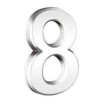 3 Inch Black Modern House Numbers 0-9, Self-Adhesive ABS Mailbox Door Address Numbers, Metal Plating Process, Foam Sticker for Easy Install, Indoor Outdoor Use, Classic Design