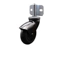 thumbnail image 1 of 3 Inch Black Neoprene Rubber Caster – Side Mount Bracket – SCC, 1 of 2