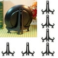 thumbnail image 1 of 3 Inch Black Plastic Easels Or Stand Plate Holders To Display Pictures Or Other Items At Weddings Home Decoration Birthdays Tables (6 Pack) Rack Black, 1 of 6