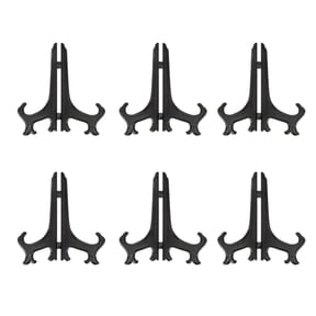 3 Inch Black Easels Or Stand Plate Holders To Display Pictures Or Other Items At Weddings Home Decoration Birthdays Tables (6 Pack) Rack Home Decor
