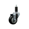 thumbnail image 1 of 3 Inch Black Poly Wheel Swivel 1-1/4 Inch Expanding Stem Caster SCC, 1 of 2