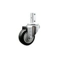 thumbnail image 1 of 3 Inch Black Polyurethane Wheel Swivel 3/4 Inch Square Stem Caster SCC, 1 of 2