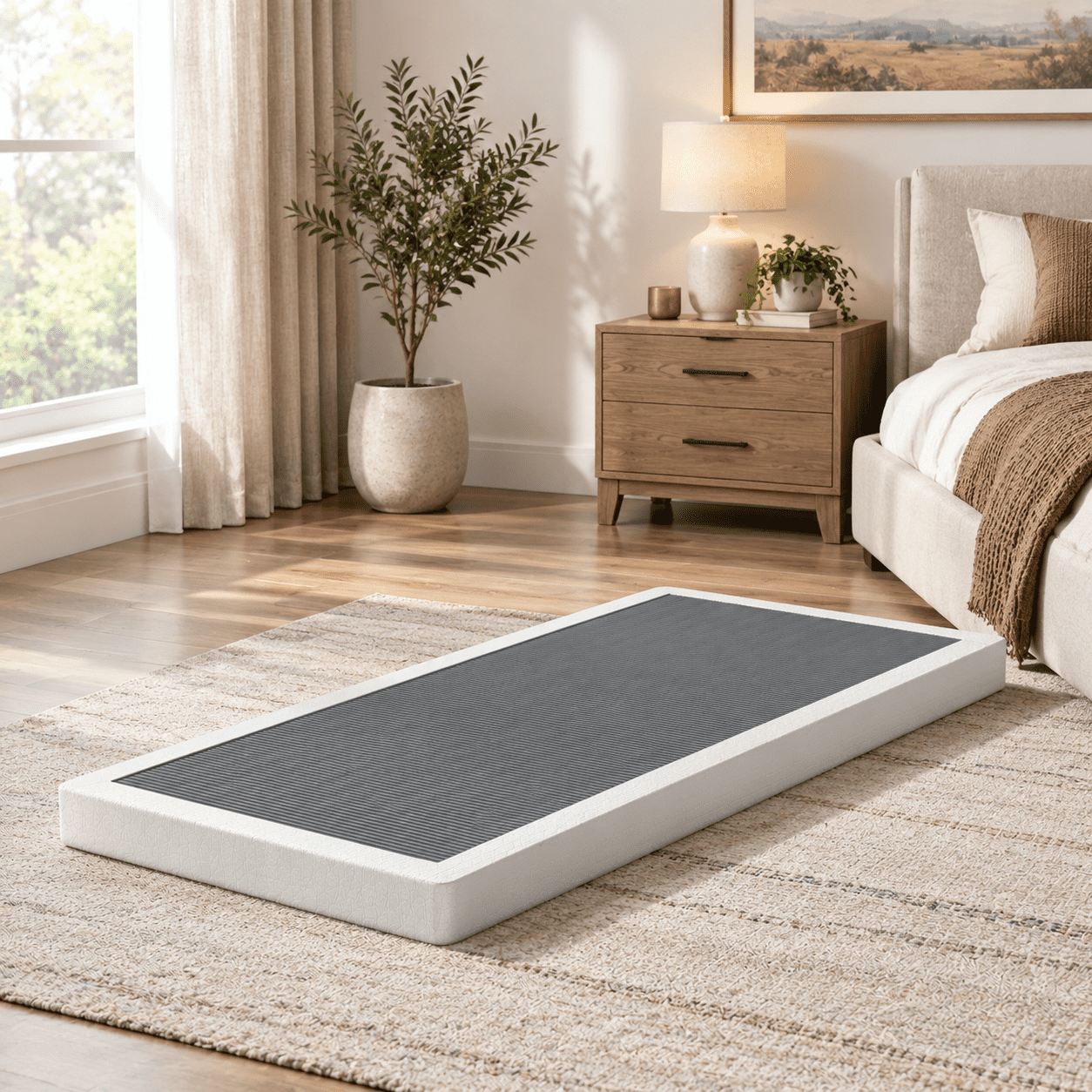 3 Inch Box Spring For Xl Bed Low Profile With Fabric Cover - Walmart.com