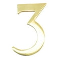 thumbnail image 1 of 3-Inch Brass Mailbox Number 3 – Self Adhesive Floating #3, 1 of 2