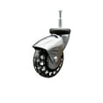 thumbnail image 1 of 3 Inch Bright Chrome Hooded Polyurethane 5/16 Inch Grip Neck Stem Caster SCC, 1 of 2
