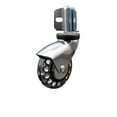 thumbnail image 1 of 3 Inch Bright Chrome Polyurethane Caster – Corner Mount Bracket – SCC, 1 of 2