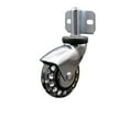 thumbnail image 1 of 3 Inch Bright Chrome Polyurethane Caster – Side Mount Bracket – SCC, 1 of 2