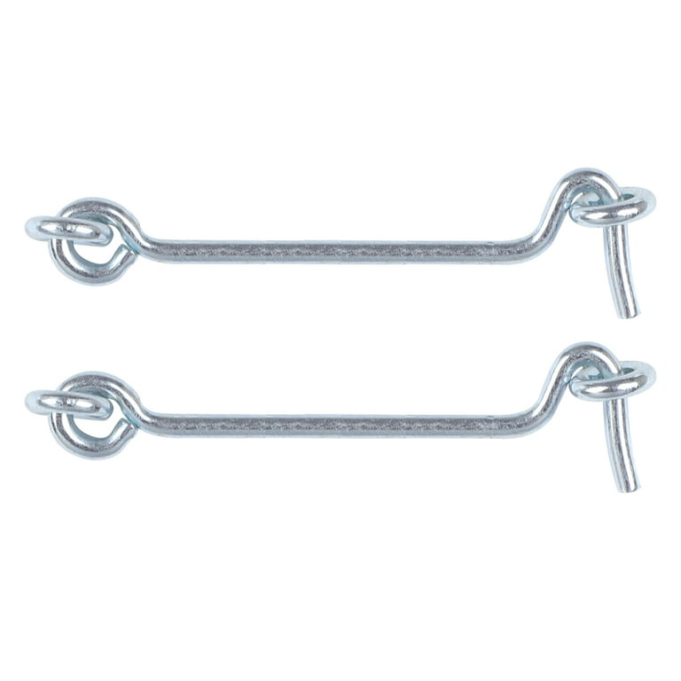 3 Inch Cabin Hook Plating Finish Galvanized Iron for Door Cupboard Shed  Lock Catch Eye Hook Latch 2pcs 