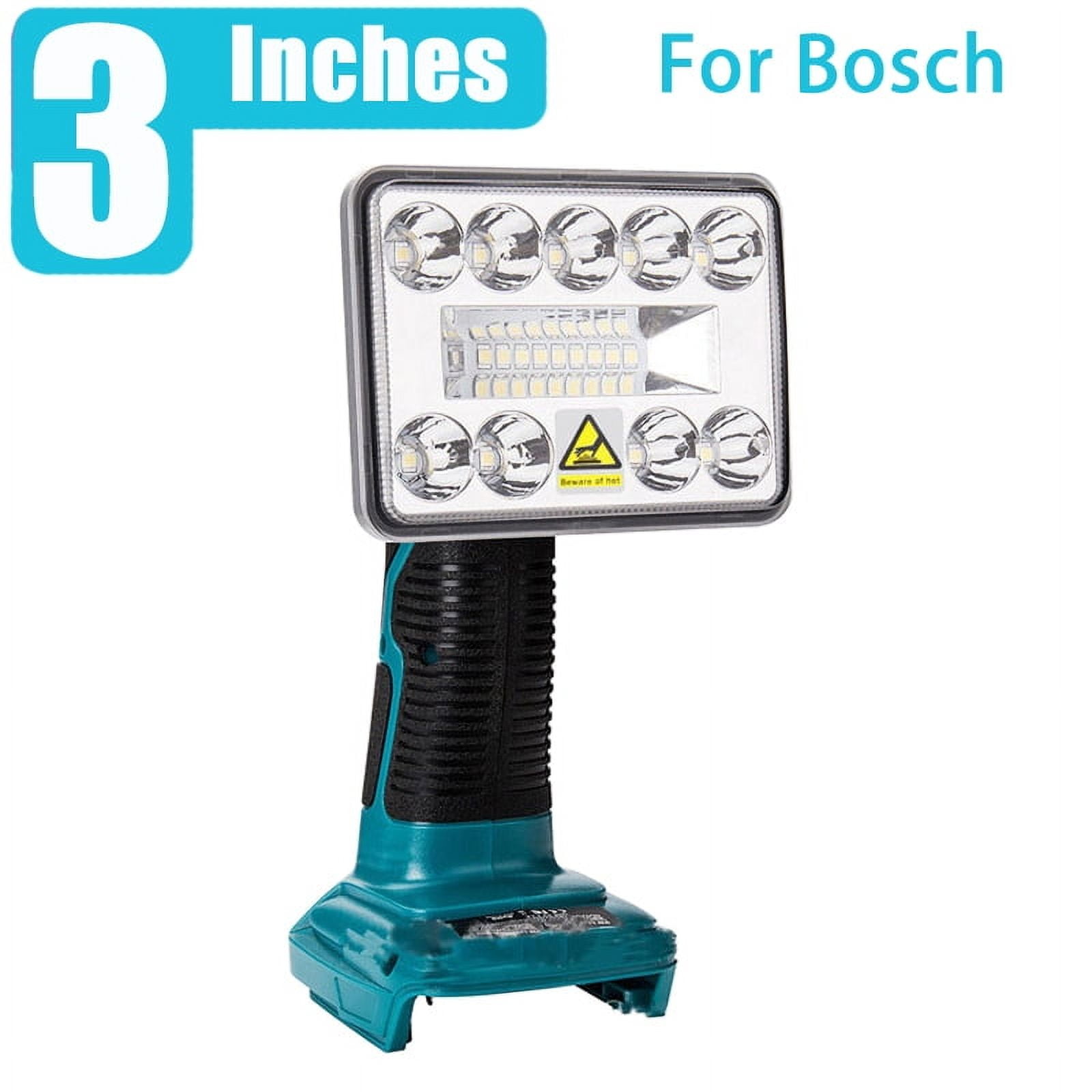 3 Inch Car Work Lamp Li-ion Battery Adapter USB Charger Work Light For Makita For DeWalt For Bosch For Milwaukee Craftsman black decker Lithium Battery
