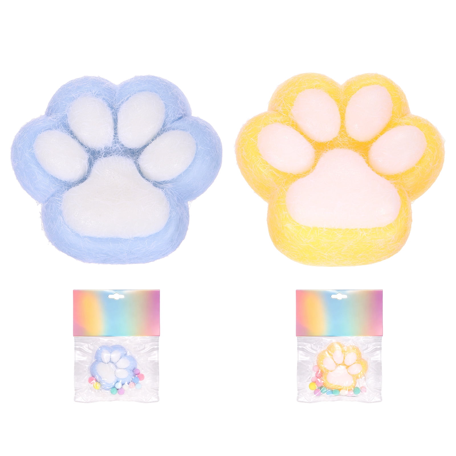3 Inch Cat Paw Squeeze Toy, Cute Cat Paw Sensory Toy Soft Funny Fidget ...