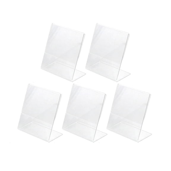 3-Inch Clear Acrylic L-Shape Photo Frame Display Stand for Instant Camera Mini Pictures 8x4.3x8.5cm-