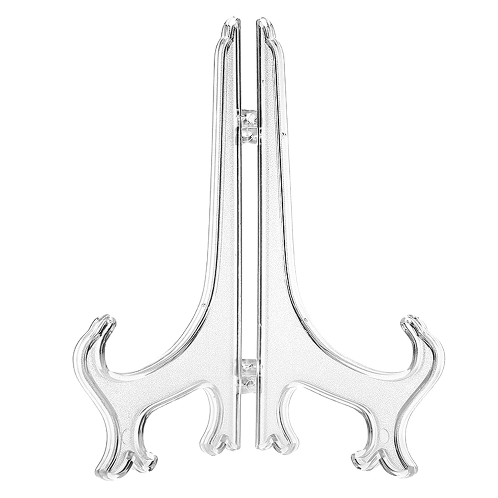 3 Inch Clear/Black Easels Or Stand/Plate Holders To Display Pictures Or