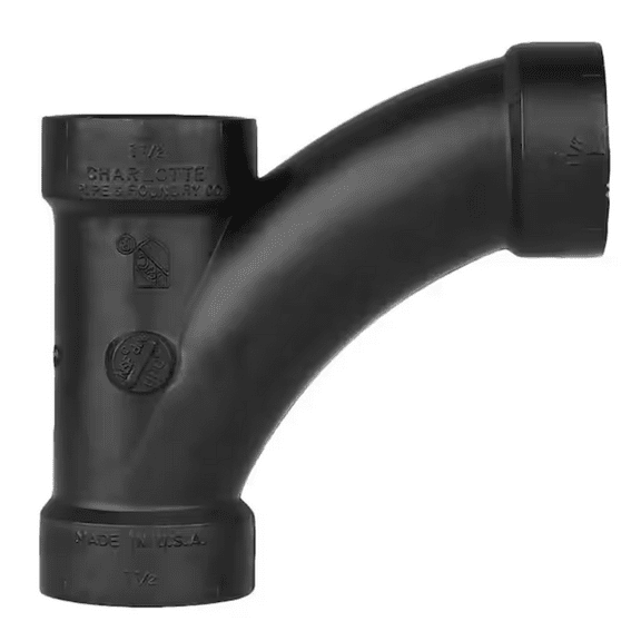 3 Inch Combination WYE & 45 Degrees Elbow, ABS Fitting