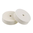 thumbnail image 1 of 3-Inch Compressed Wool Polishing Wheel Round Buffing Pads 2pcs, 1 of 3