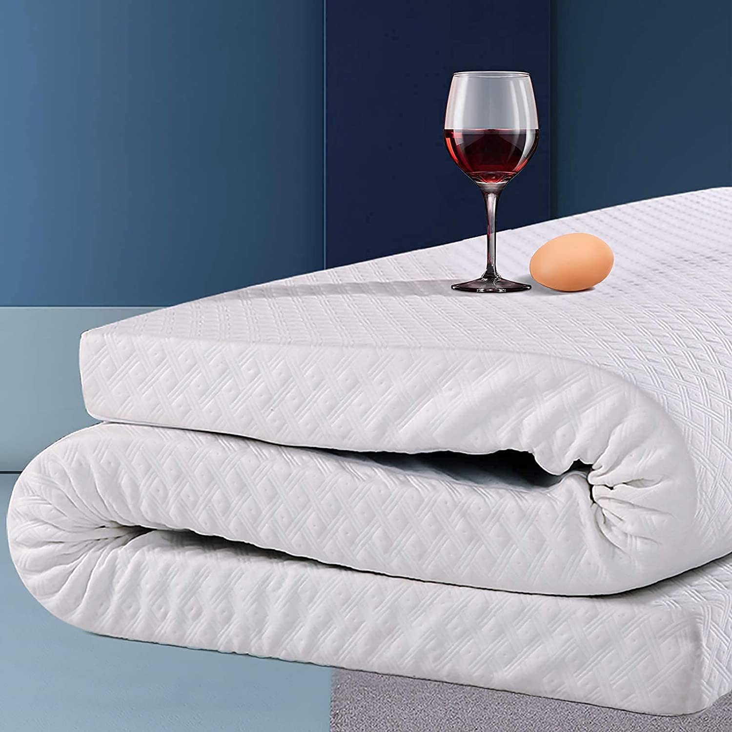 Mattress Topper Full Size, 2 inch Cooling Gel Memory Foam Bed Topper