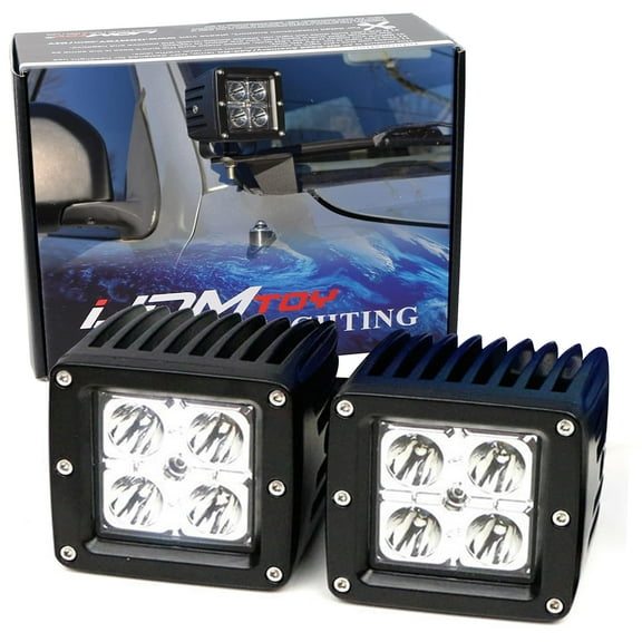 3-Inch Cubic 20W High Power LED Pod Lights For Jeep Truck Off-Road ATV 4WD 4x4, Xenon White