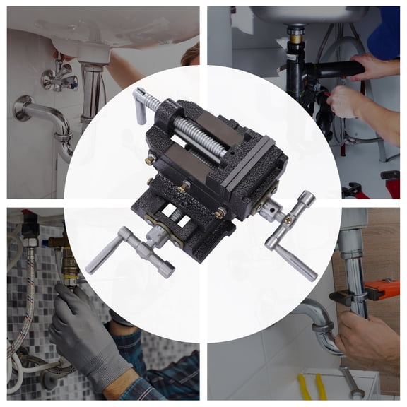 3-Inch Drill Press X-Y Compound Vise 2 Way Heavy Duty Cross Slide Vise Clamp Machine Used In Home Emergency Repair, Electrician Repair