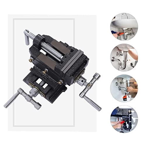3-Inch Drill Press X-Y Compound Vise 2 Way Heavy Duty Cross Slide Vise ...