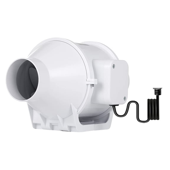3 Inch Duct Fan, High Efficiency Inline Fan Mixed Flow Ventilation System Exhaust Air Fan For Bathroom , Kitchen, Grow ,Wide Applications