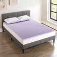 thumbnail image 1 of Bestier 3" Queen Soft Cooling Gel Infused Memory Foam Mattress Topper, Egg Crate Lavender Bed Topper for Back Pain Relief, Pressure Relief, 1 of 6