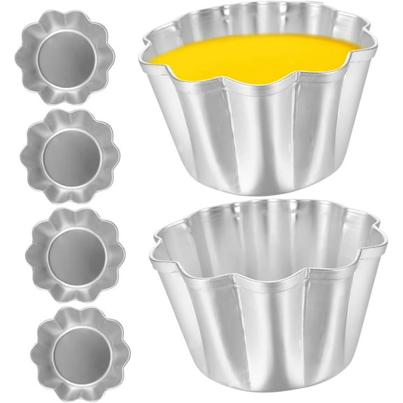 3-Inch Egg Tart Molds 6Pcs Non-Stick Bakeware Set for Bread Meat Oven Instant Pot Baking - Send Goods From Local Warehous