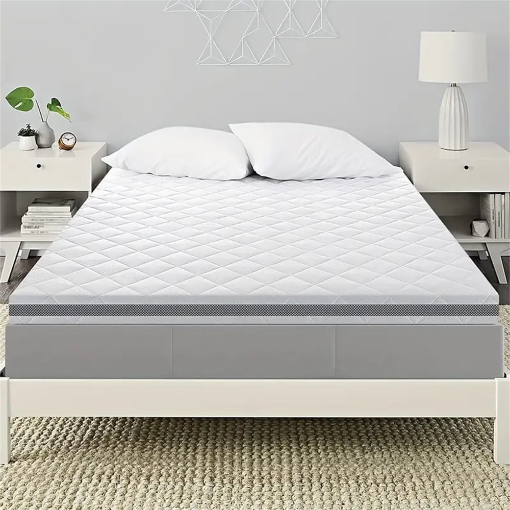 3-Inch Extra Firm Mattress, Pain Relief Foam Mattress For Extra Support, High-Density Foam Mattress Pad With Removable Cover, Odourless, Certipur-Us Certified