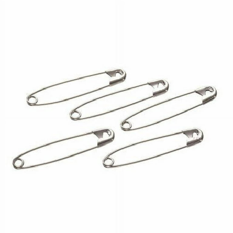 48 TOP QUALITY LARGE SAFETY PINS, 56MM APPROX 2 INCHES LONG, SILVER, FREE  P&P
