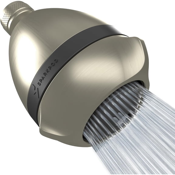 3-Inch Extreme High Pressure Shower Heads - Boosting with Rain, Massage & Pulsating Mode, Powerful Water-Saving Showerhead 2.5 GPM Fixed Head (Elegant Brushed Nickel)