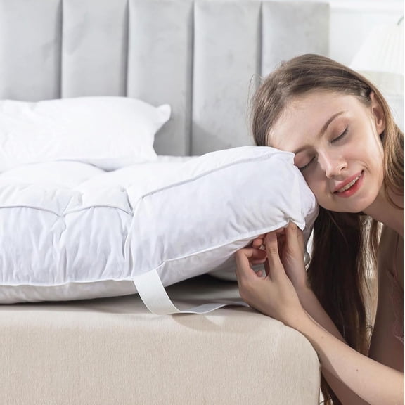 3 Inch Feather Bed Mattress Topper,Duck Feather Memory Foam Mattress Topper,Thickened Topper Layer, Full