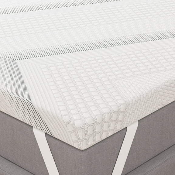 3 Inch Firm Mattress Topper Twin Size, Memory Foam Bed Topper with Soft & Firm Options for Back Pain Relief, Mattress Topper with 2-Sided Cover, Ergonomic 5-Zone Design, CertiPUR Certified