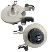 NuFlush 3-Inch Universal Toilet Flapper Valve, Adjustable Wings & Water Weight, Fits Most 3-Inch Flush Holes, 2-Pack