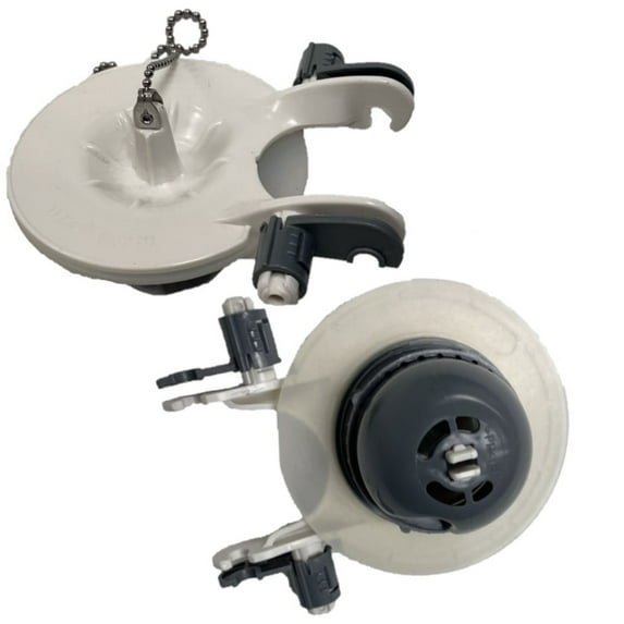 NuFlush 3-Inch Universal Toilet Flapper Valve, Adjustable Wings & Water Weight, Fits Most 3-Inch Flush Holes, 2-Pack