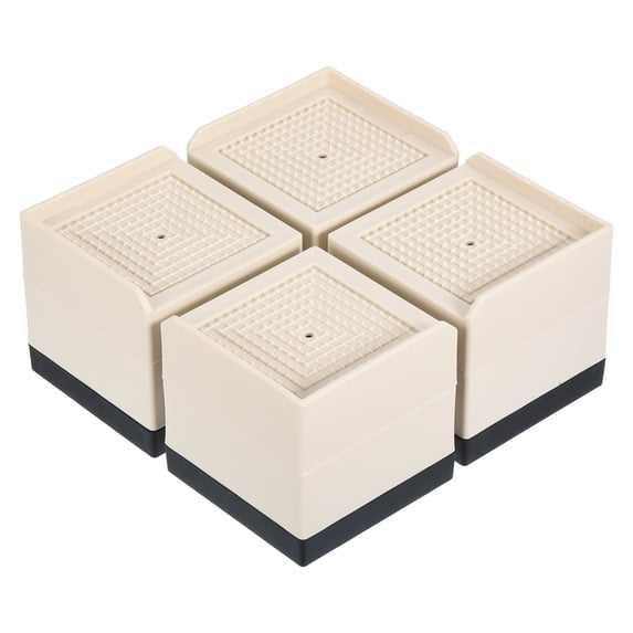 3 Inch Table Risers 3 Inch Furniture Risers Square Bed Lifters Adjustable Stackable Couch ...