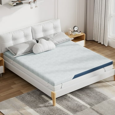 3 Inch Gel Cooling Memory Foam Mattress Topper with Removable & Washable Cover & Non-Slip, CertiPUR-US Certified, Twin XL