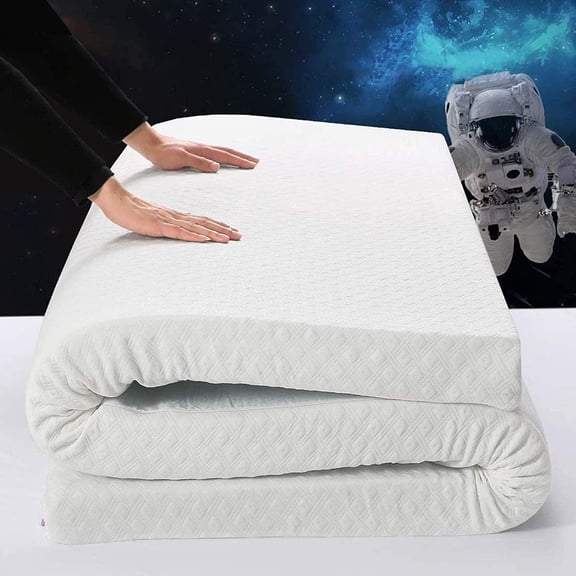 3 Inch Gel Memory Foam Mattress Topper Queen Size High Density Cooling Pad Pressure Relief Bed Topper (with Removable & Washable Bamboo Cover)
