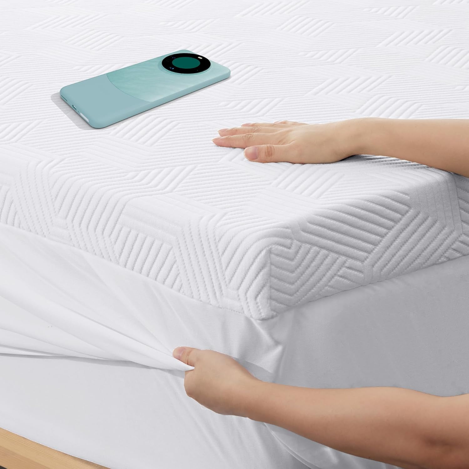 3 Inch Gel Memory Foam Mattress Topper King Size, High Density Memory