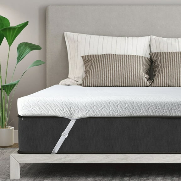3 Inch Gel Memory Foam Mattress Topper Twin XL Size Pressure Relief Cooling Pad High Density Bed Topper (with Removable & Washable Bamboo Cover)