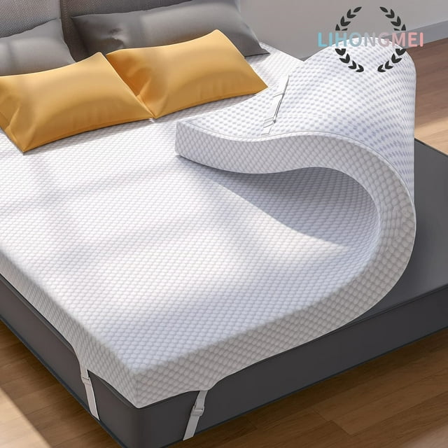 3 Inch Gel Memory Foam Mattress Topper for Pressure Relief, Premium