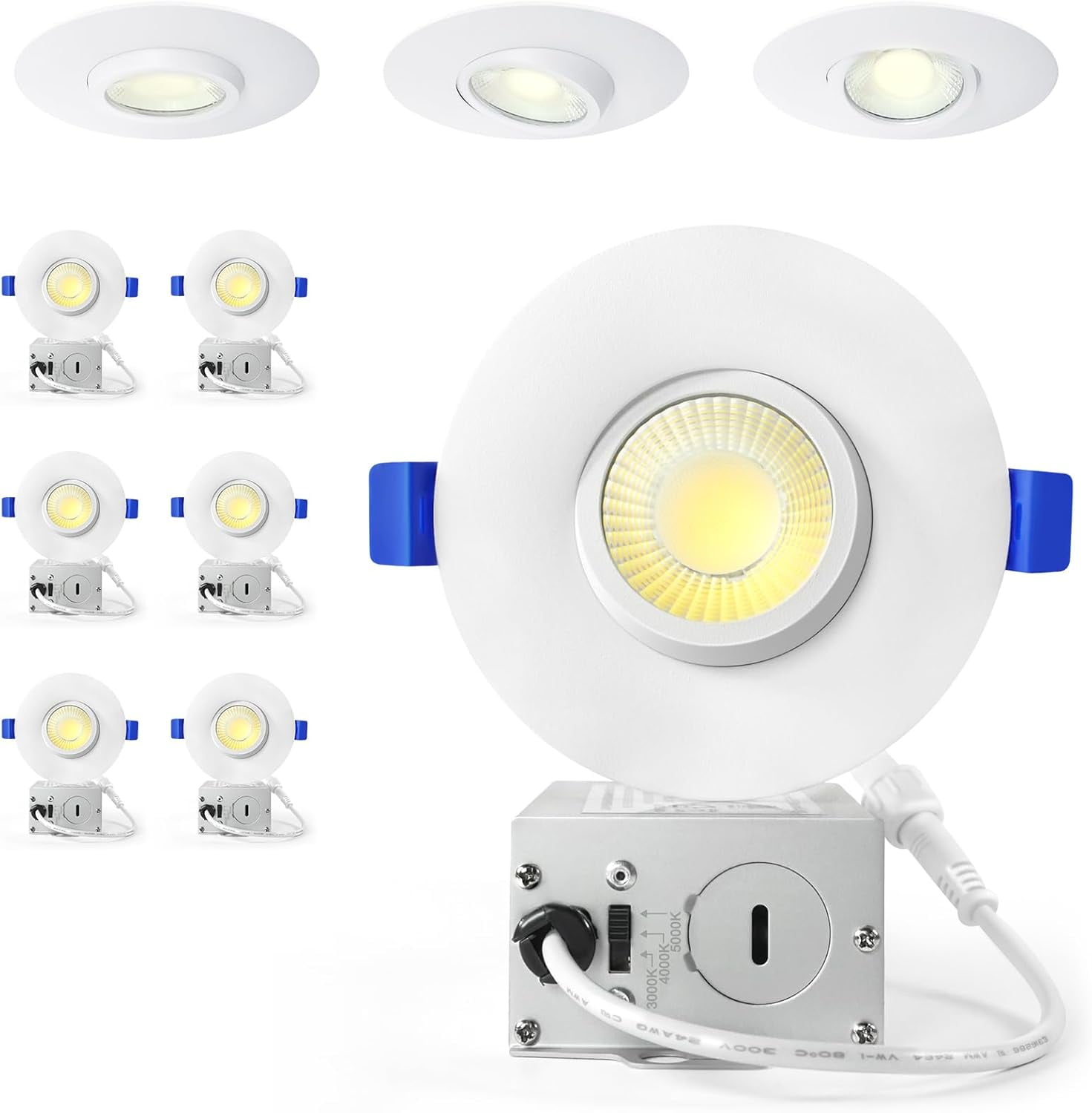 3 Inch Gimbal Led Recessed Lights, Waterproof recessed Lights for ...
