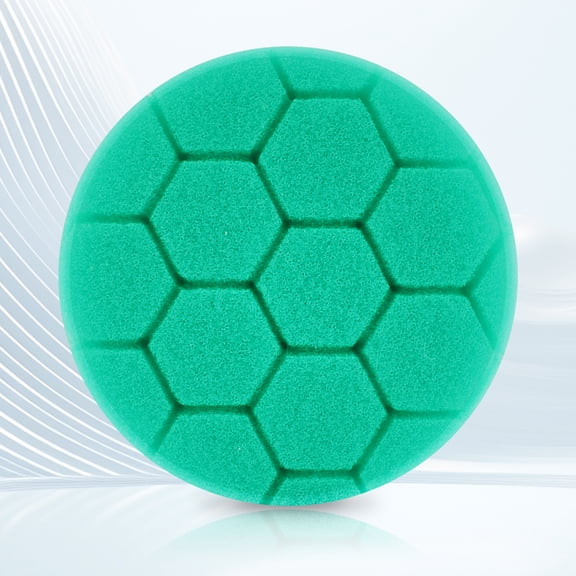 3-Inch Green Hexagonal Sponge Pad, Medium-Course, 80mm Surface, 25mm Thick