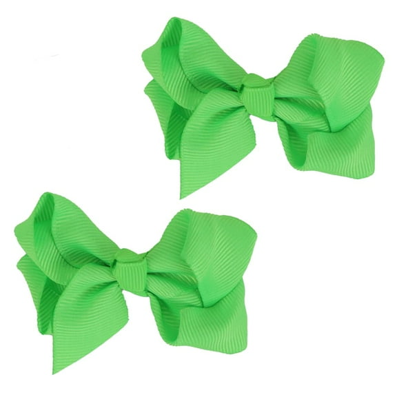 3 Inch Grosgrain Bow for Little Girls- Set of 2