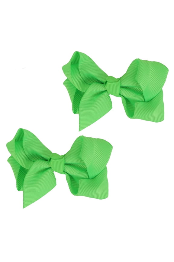 3 Inch Grosgrain Bow for Little Girls- Set of 2