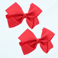 thumbnail image 1 of 3 Inch Grosgrain Bow for Little Girls- Set of 2 (Red), 1 of 5